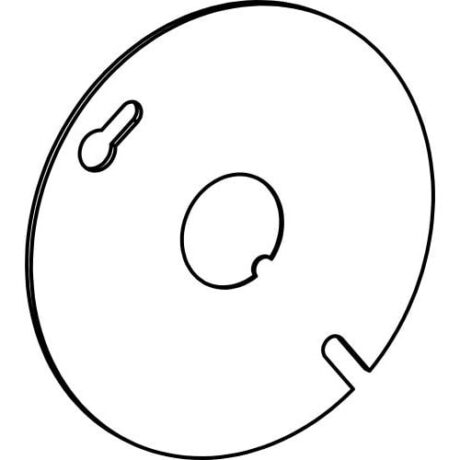 FLAT, 3-1/2” ROUND COVER WITH 1/2” KO