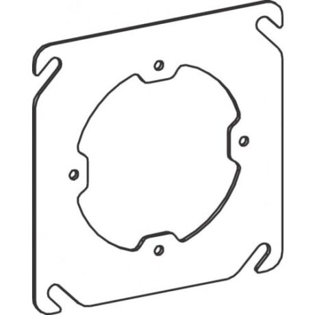 4S FLAT STEEL PLASTER RING, DUAL DIR.