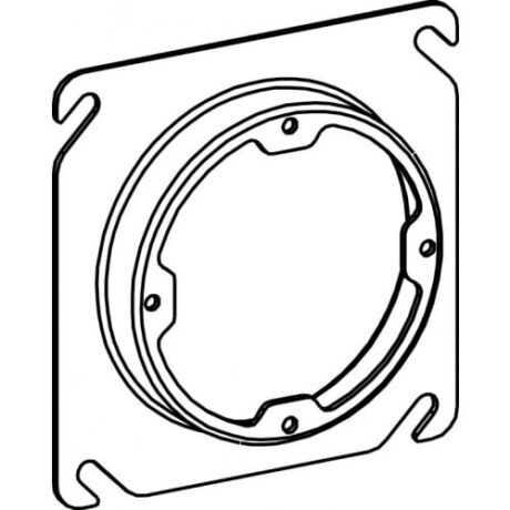 4S 5/8” RAISED STEEL PLASTER RING, DUAL DIR.