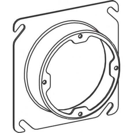 4S 1” RAISED STEEL PLASTER RING, DUAL DIR.