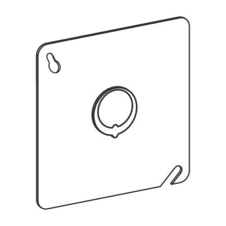 FLAT, 4” SQUARE (4S) COVER WITH MKO