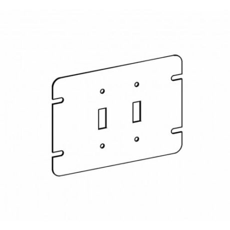 FLAT, 2-GANG SWITCH BOX TOGGLE SWITCH DEVICE COVER