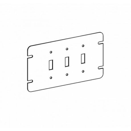 FLAT, 3-GANG SWITCH BOX TOGGLE SWITCH DEVICE COVER