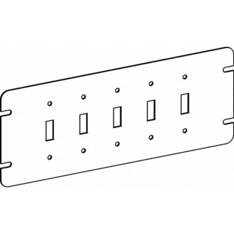 FLAT, 5-GANG SWITCH BOX TOGGLE SWITCH DEVICE COVER
