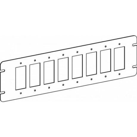 FLAT, 8-GANG SWITCH BOX DECORATIVE OR GFCI DEVICE COVER