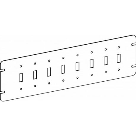 FLAT, 8-GANG SWITCH BOX TOGGLE SWITCH DEVICE COVER
