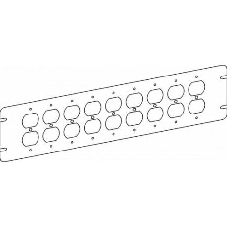 FLAT, 9-GANG SWITCH BOX DUPLEX RECEPTACLE DEVICE COVER