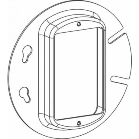 RAISED 5/8”, 4” ROUND 1-GANG DEVICE RING