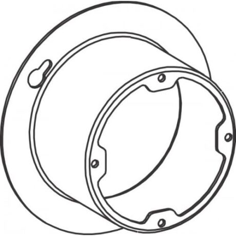 4” OCT. BOX STEEL COVER 2” RAISED OPEN, DUAL DIR.