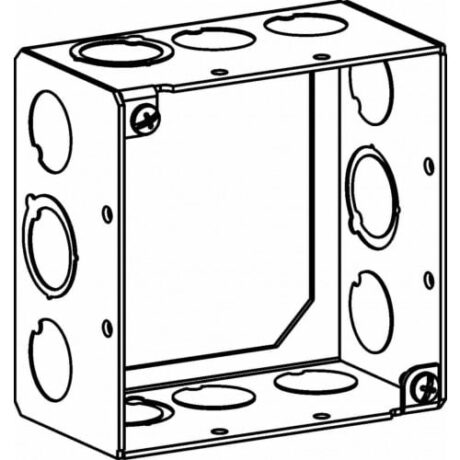 2-1/8” DEEP, 4” SQUARE (4S) DEEP EXTENSION RING WELDED WITH MKO