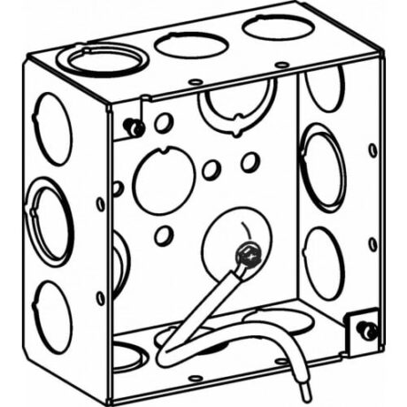 2-1/8” DEEP, 4” SQUARE (4S) DEEP BOX WELDED WITH MKO & 10” PT