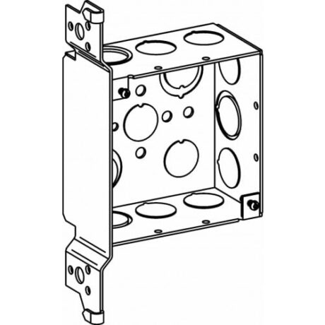 2-1/8” DEEP, 4” SQUARE (4S) DEEP BOX WELDED WITH MKO & WB BRACKET