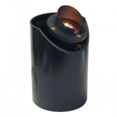 MR16 SPOT/WELL HOODED FIXTURE-BK
