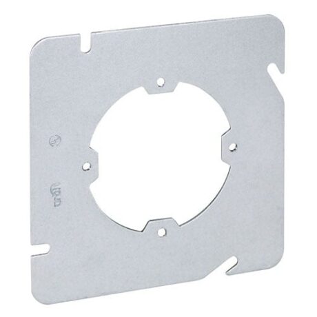 4-11/16” SQUARE (5S), FLAT STEEL PLASTER RING, DUAL DIR. - Image 3