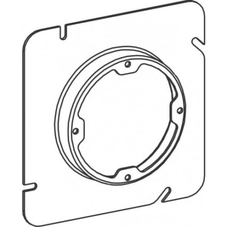 5S 5/8” RAISED STEEL PLASTER RING, DUAL DIR.