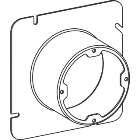 5S 2” RAISED STEEL PLASTER RING, DUAL DIR.
