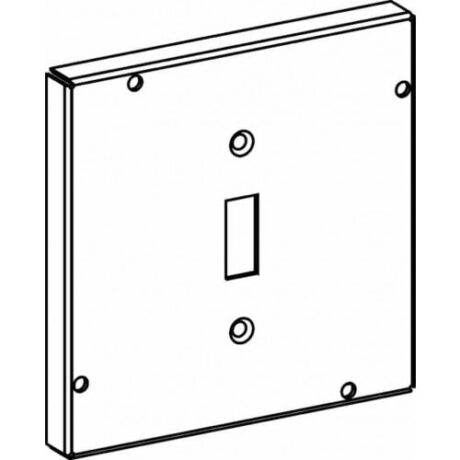 RAISED 1/2”, 4-11/16” SQUARE (5S) TOGGLE SWITCH INDUSTRIAL COVER