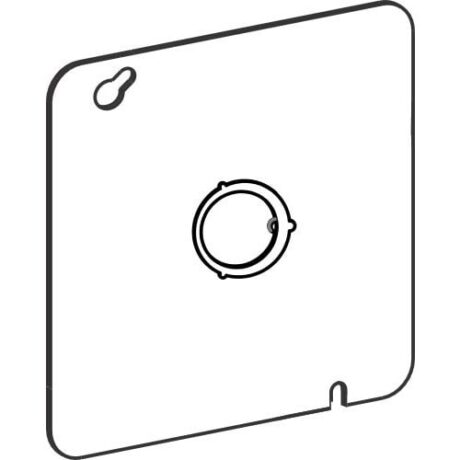 FLAT, 4-11/16” SQUARE (5S) BLANK COVER WITH MKO