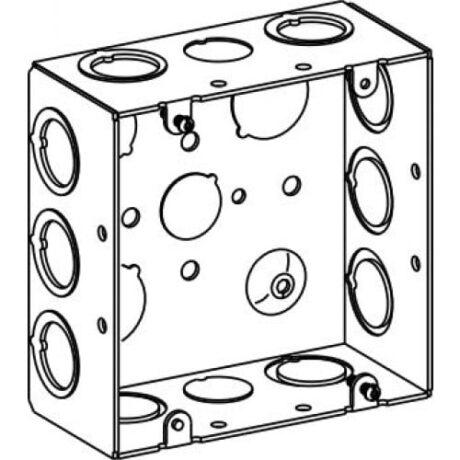 2-1/8” DEEP, 4-11/16” SQUARE (5S) BOX WELDED WITH MKO