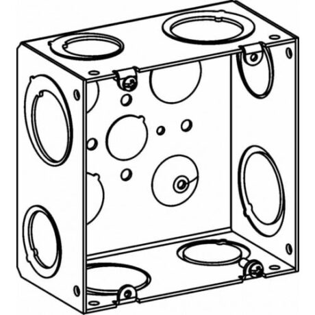 2-1/2” DEEP, 4-11/16” SQUARE (5S) LARGE CAPACITY BOX WELDED WITH 3/4”, 1” & 1-1/4” MKO - Image 3