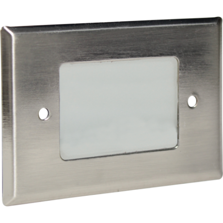 STEP LIGHT FACE PLATE-SS