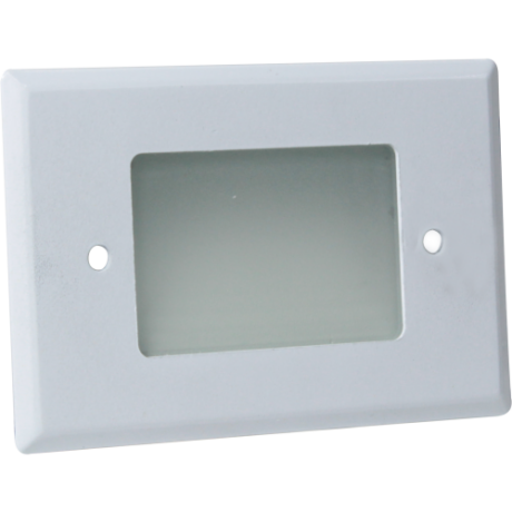 STEP LIGHT FACE PLATE-WH