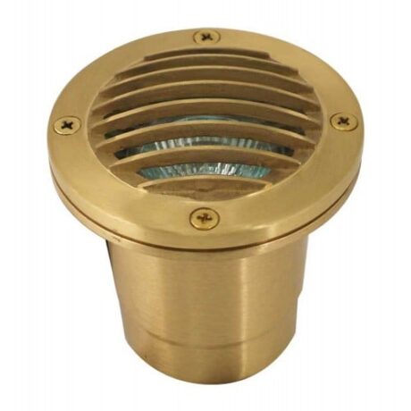 BRASS MR16 WELL LIGHT W/ LOUVER