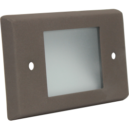 STEP LIGHT FACE PLATE Bronze Powder Coat