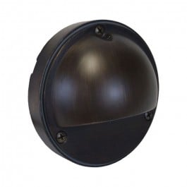 4” SURFACE MOON STEP/WALL LIGHT BRASS