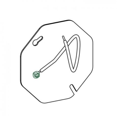 4” OCTAGONAL CONCRETE BOX BLANK COVER WITH 12” PIGTAIL