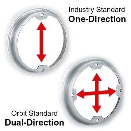4” OCT. BOX STEEL COVER FLAT, OPEN, DUAL DIR. - Image 3