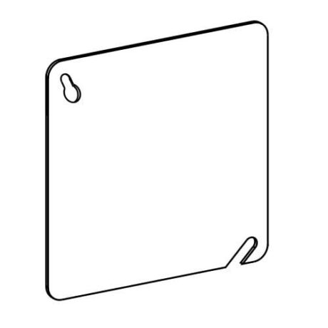 FLAT, 4” SQUARE (4S) BLANK COVER