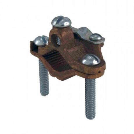 BRONZE ARMORED GROUND CLAMPS - STEEL SCREW GCA-125/200