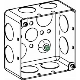 2-1/8” DEEP, 4” SQUARE (4S) DEEP BOX DRAWN WITH 3/4” KO