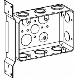 2-1/8” DEEP, 3-GANG DRAWN MULTIGANG HANDY BOX WITH FB BRACKET