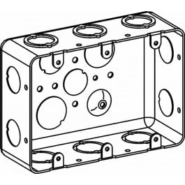 2-1/8” DEEP, 3-GANG DRAWN MULTIGANG HANDY BOX