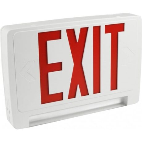 LED TUBE EMERGENCY LIGHT/EXIT SIGN COMBO UNIT WITH BATTERY BACK-UP EECLP-LED-B-G