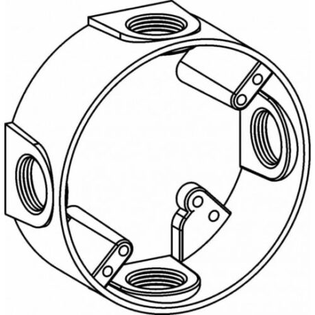 4” ROUND 1-1/2” DEEP EXTENSION RING 4 OUTLET HOLES - 3/4” SIZE EXR75-4