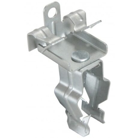 CONDUIT TO FLANGE CLIPS, BOTTOM MOUNT, PUSH IN, 1/2” - 1” EMT, 1/8” - 3/4” FLANGE F16P24