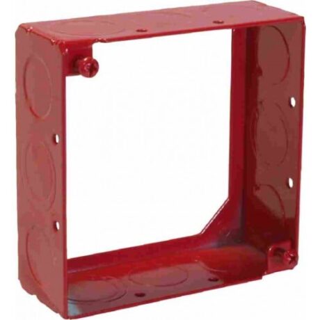 1-1/2” DEEP, 4” SQUARE FIRE ALARM EXTENSION RING WELDED WITH MKO FA-4SB-MKO-EXT