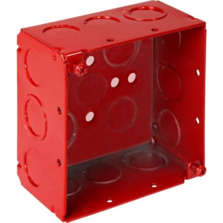 2-1/8” DEEP, 4” SQUARE DEEP FIRE ALARM BOX WELDED WITH MKO FA-4SDB-MKO