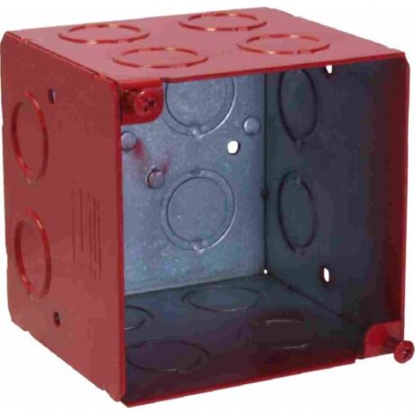 3-1/2” DEEP, 4” SQUARE EXTRA DEEP FIRE ALARM BOX WELDED WITH CKO FA-4SEDB-CKO