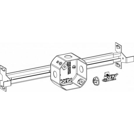 2-1/8” DEEP, 4” FAN SUPPORT DEEP BOX AND NEW CONSTRUCTION BAR HANGER ASSEMBLY FSDB-NBH
