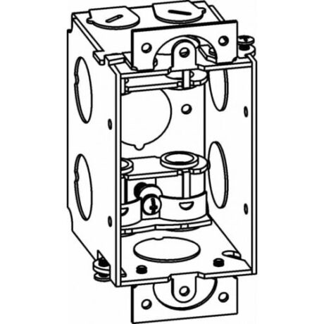 2-1/2” DEEP, GANGABLE 1-GANG SWITCH BOX WITH MC CLAMPS GB-1-MC