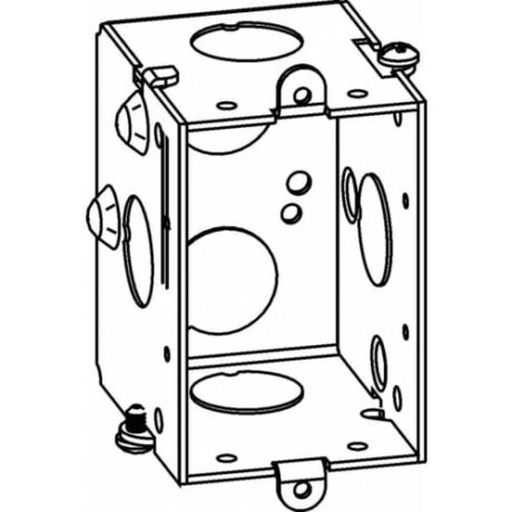 2-1/2” DEEP, GANGABLE 1-GANG SWITCH BOX WITH NO EARS GB-1-NE