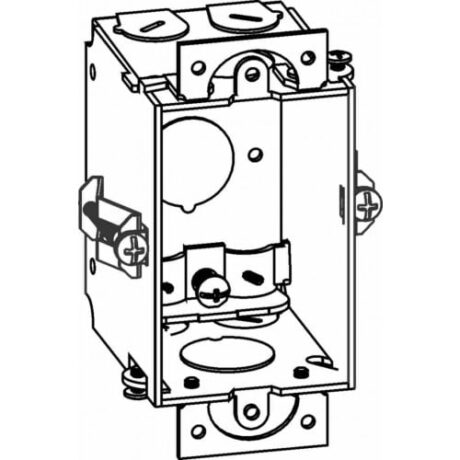 2-1/2” DEEP, GANGABLE 1-GANG SWITCH BOX WITH LOCKING GRIPS FOR OLD WORK GB-1-OW