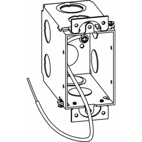 3-1/2” DEEP, GANGABLE 1-GANG SWITCH BOX WITH EARS ONLY GDB-1