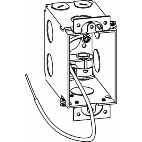 3-1/2” DEEP, GANGABLE 1-GANG SWITCH BOX WITH MC CLAMPS GDB-1-MC