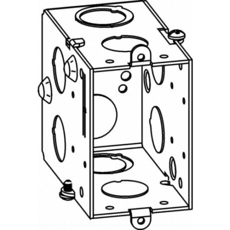 3-1/2” DEEP, GANGABLE 1-GANG SWITCH BOX WITH NO EARS GDB-1-NE