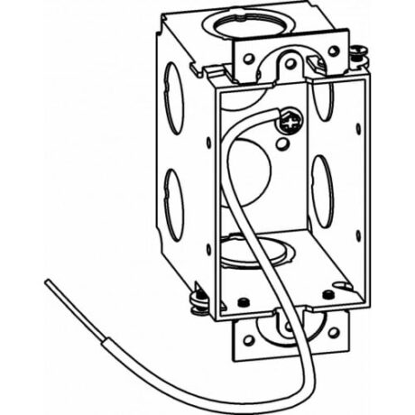 2-3/4” DEEP, GANGABLE 1-GANG SWITCH BOX WITH EARS ONLY GMB-1